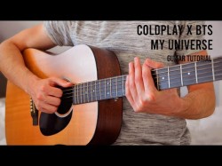 Coldplay X Bts - My Universe Easy Guitar Tutorial With Chords