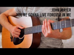 John Mayer - You're Gonna Live Forever In Me Easy Guitar Tutorial With Chords